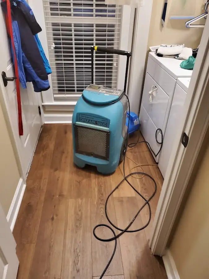 Commercial dehumidifier deployed for Flood Damage Cleanup in Glendora
